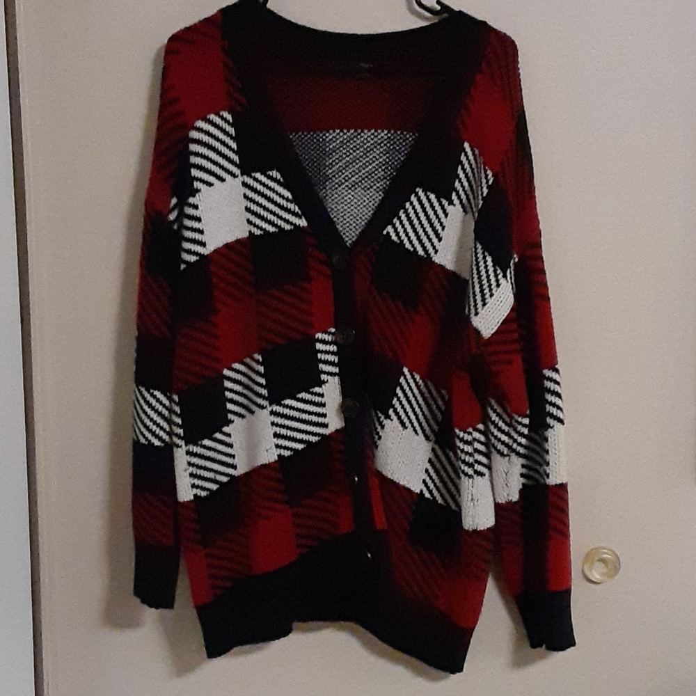 Checkered sweater